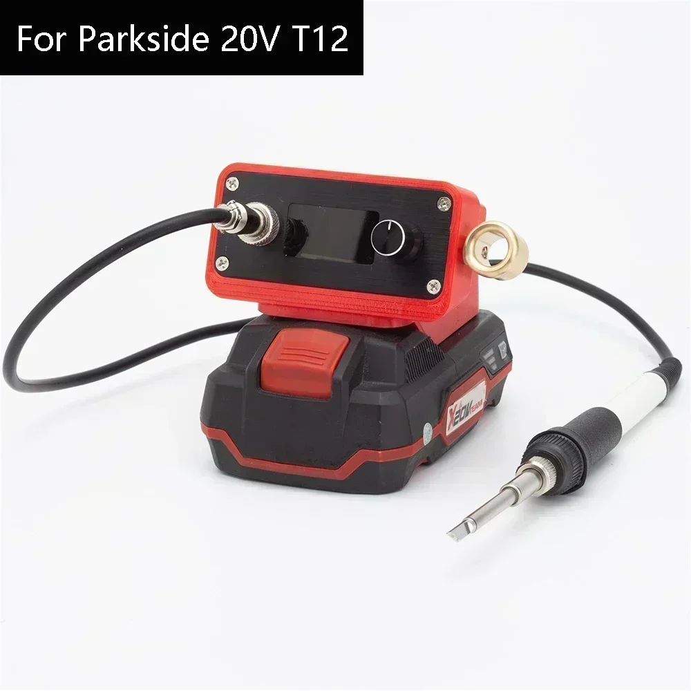 Oled T12 Stazione Di Saldatura Cordless Per Lidl Parkside 20V Max Batteria Al Litio Saldatura Elettrica (Batterie Non Incluse)
