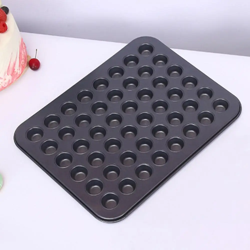 

48 Cavity Cupcake Mold Effortless Baking Delight 48-cavity Cupcake Mold for Mini Cakes Non-stick Dishwasher Safe Carbon for Easy