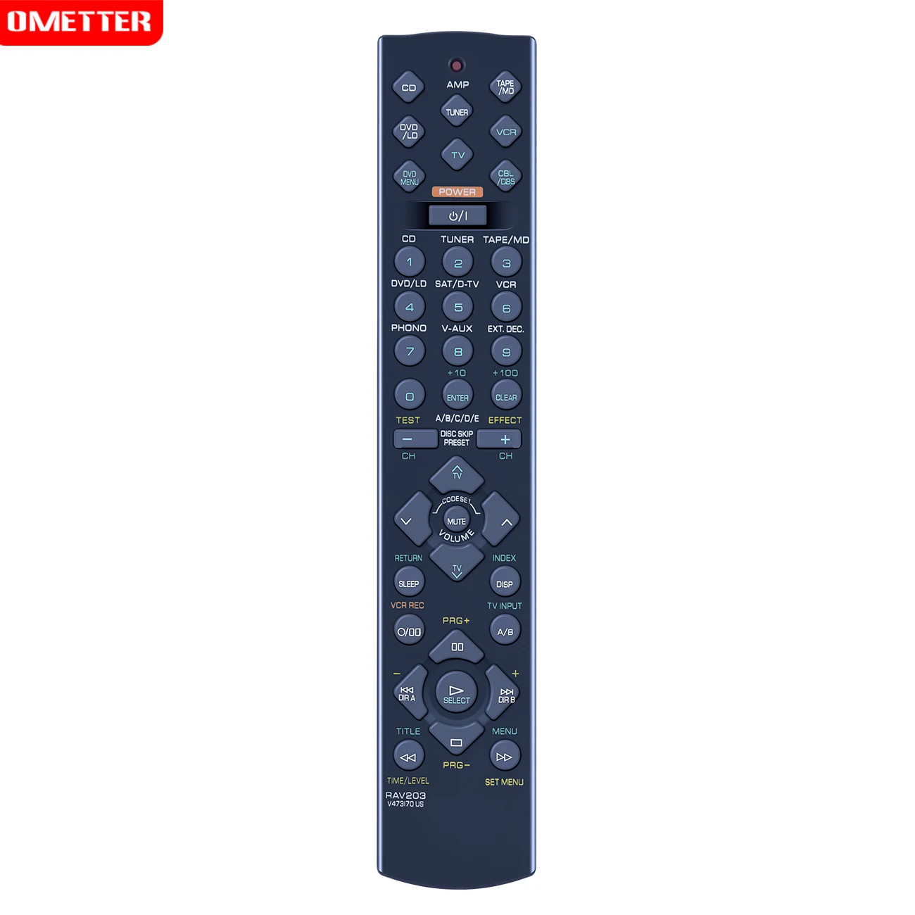 Controle Remoto para Yamaha av Receptor Sistema de Cinema em Casa Rx-v496 Htr5240 Yht23 Yht33 Htr-5240 Rds Htr-5240r Rav203 V473170us - Image 4