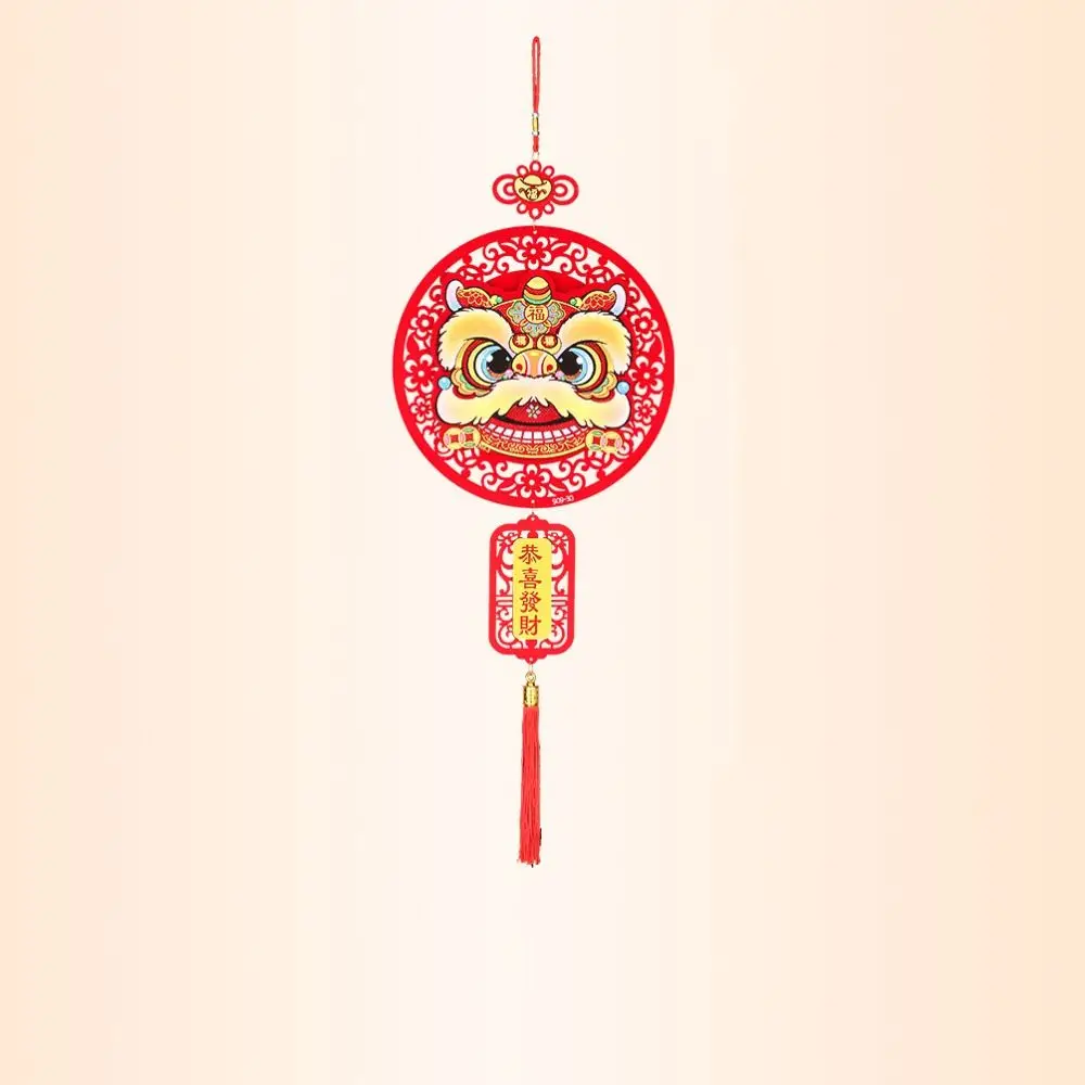 Traditional Chinese New Year Decoration Exquisite Flannel New Year Pendant Blessing Words Door Sign Festival Celebration