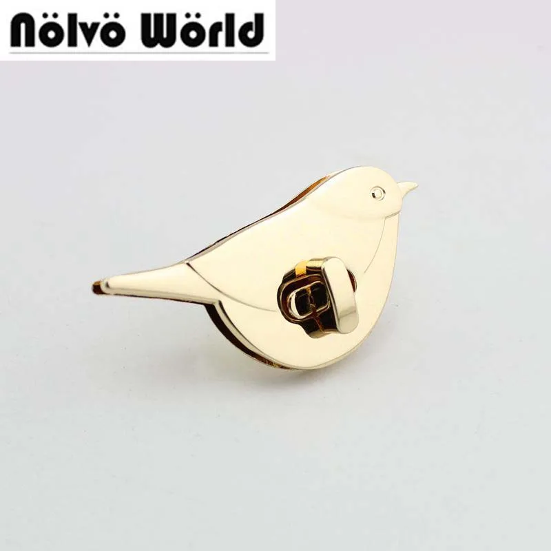 10/20sets 70*33mm NEW Fashion Metal Bird lock Twist lock accessories Bags Trunk Locks  for Suitcase bag purse making wholesale