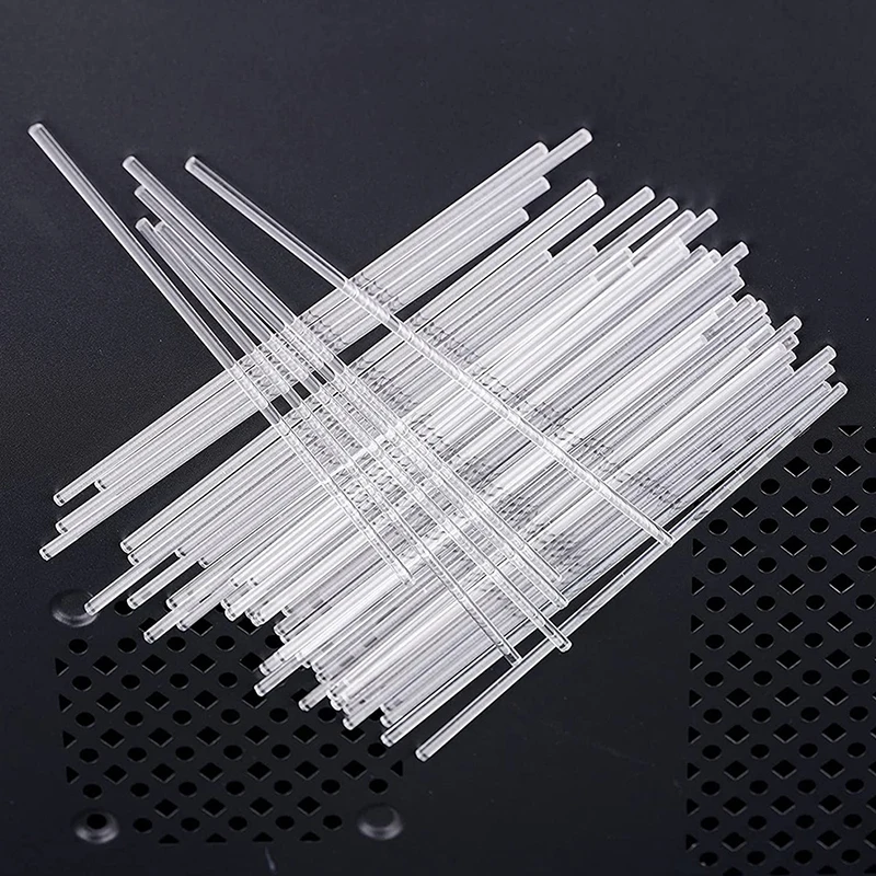 100PCS Acrylic Lollipop Sticks for Making Lollipops Cake Pop Clear Sticks Transparent Dessert Chocolate Kitchen Dining Bar acrylic lollipop sticks