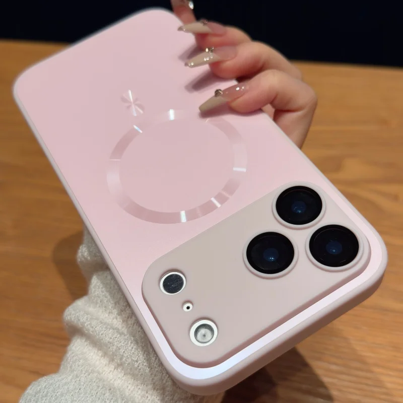 Luxurious Metallic Nano Frosted Wireless Charging Phone Case Cover