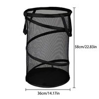 Multi High-quality Cylindrical Folding Laundry Basket Clothes Toy Household large Laundry Hamper Sundries Organizer Basket 6