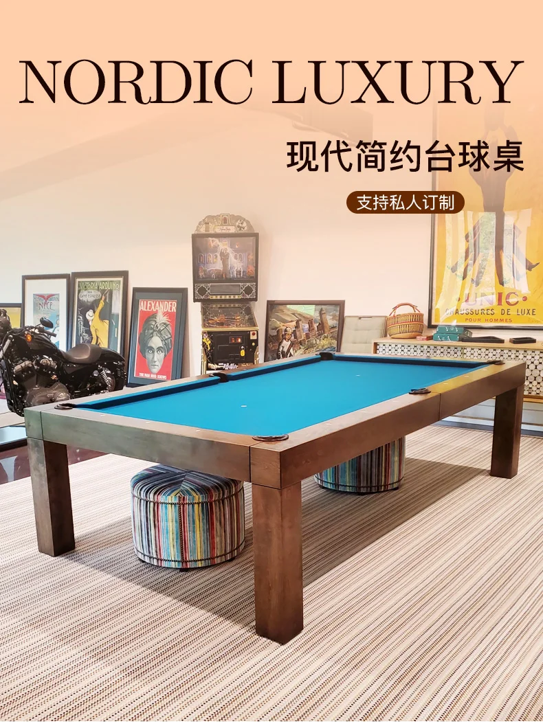 Description Picture 2 of itemPool table Standard household black 8 billiard table multifunctional meeting table table tennis 2 in 1 billiard case