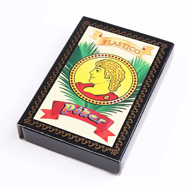1set Spanish PVC Waterproof Plastic Playing Cards Family Party Board Game Outdoor Game Poker Entertainment Accessories playing cards,plastic playing cards,poker set
