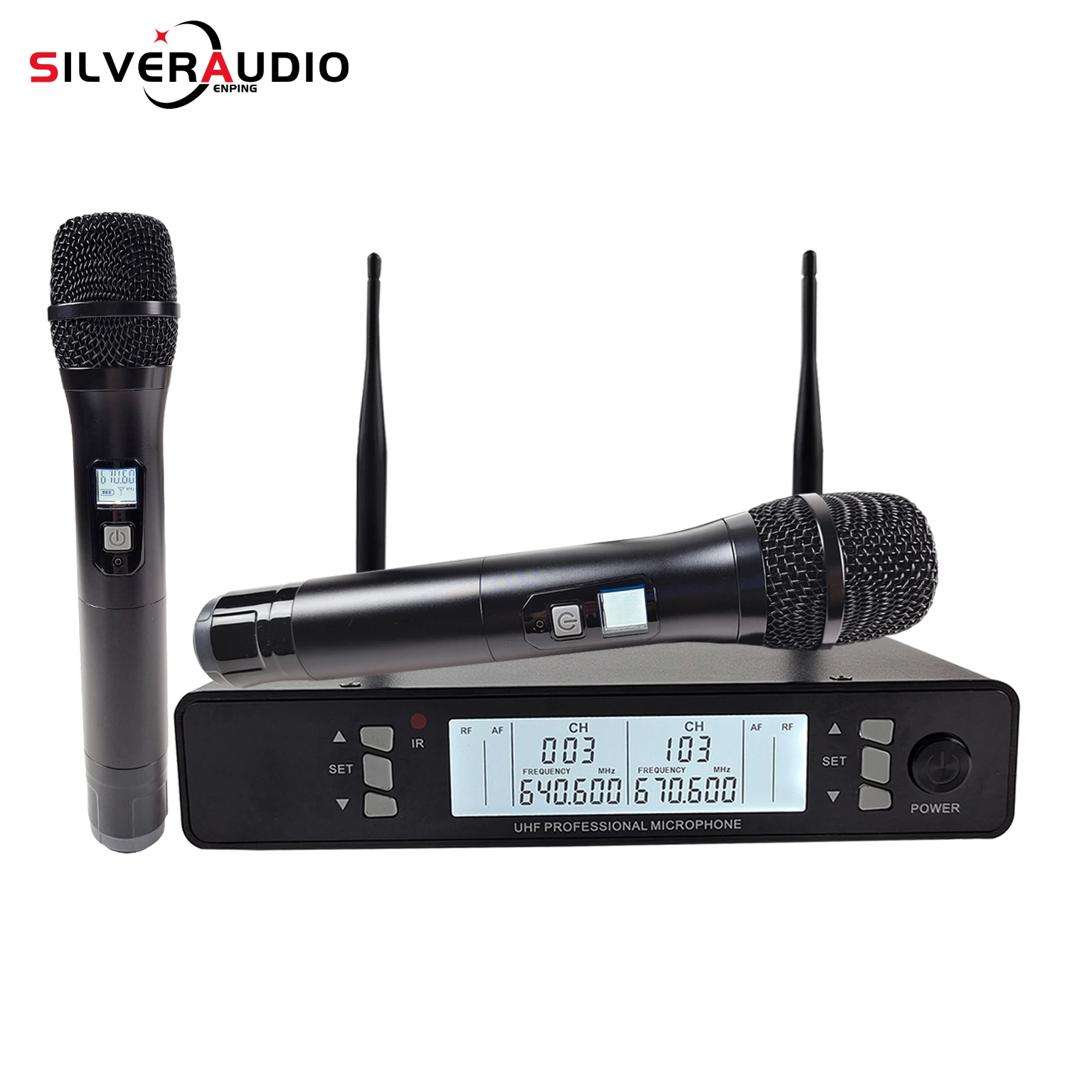 

GAW-AM500 профессиональный беспроводной микрофон FM U-сегментный для домашнего развлечения свадьбы обучения дома KTV