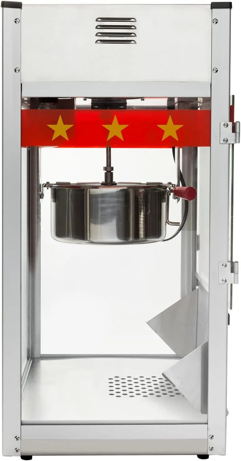 Midway Commercial Popcorn Machine Maker Popper with Large 12-Ounce Kettle-Red