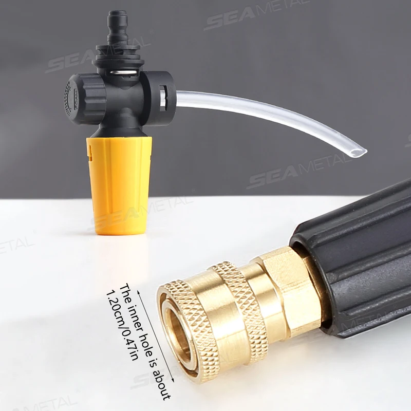 SEAMETAL 700ML 스노우 폼 랜스 자동차 세정 폼 생성기 고압 세척기 카처 K2 K3 K4 K5 K6 K7 조절식 분무기