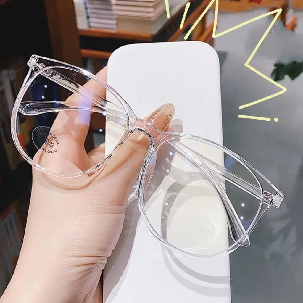 Thai GAP Series Pink Theory Female Owner Freen Same Transparent Glasses Round Frame Freen Becky