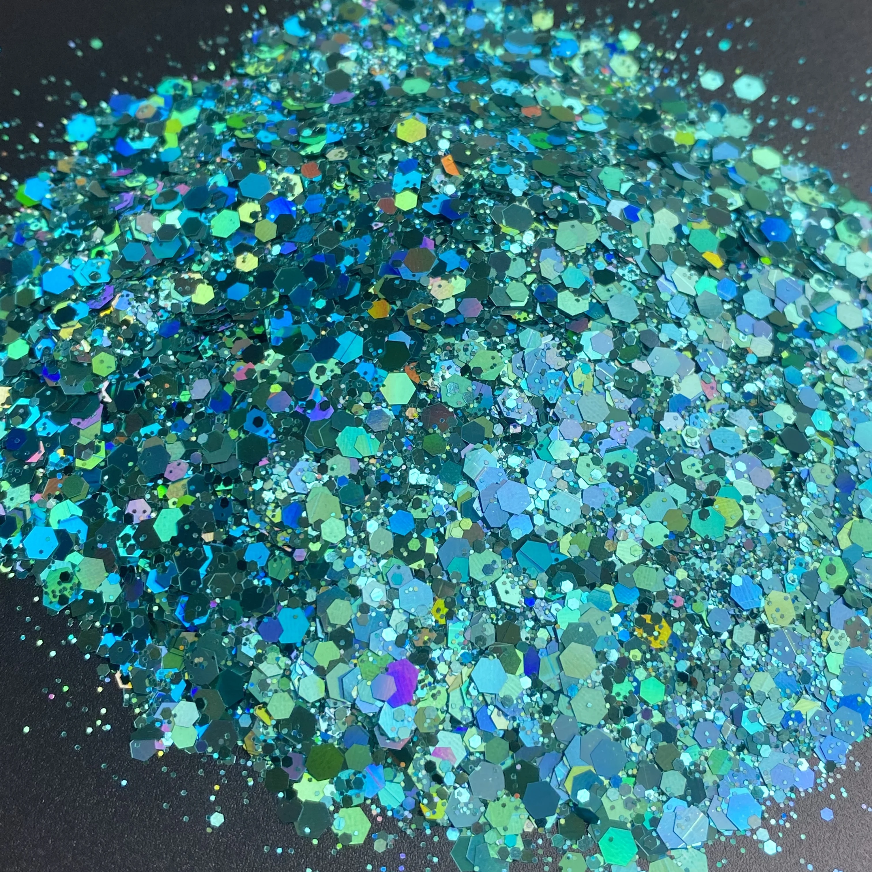 

20g/Bag Festival Makeup Glitter Sequins Colourful Holographic Chunky Nail Art Sequins For Epoxy Resin