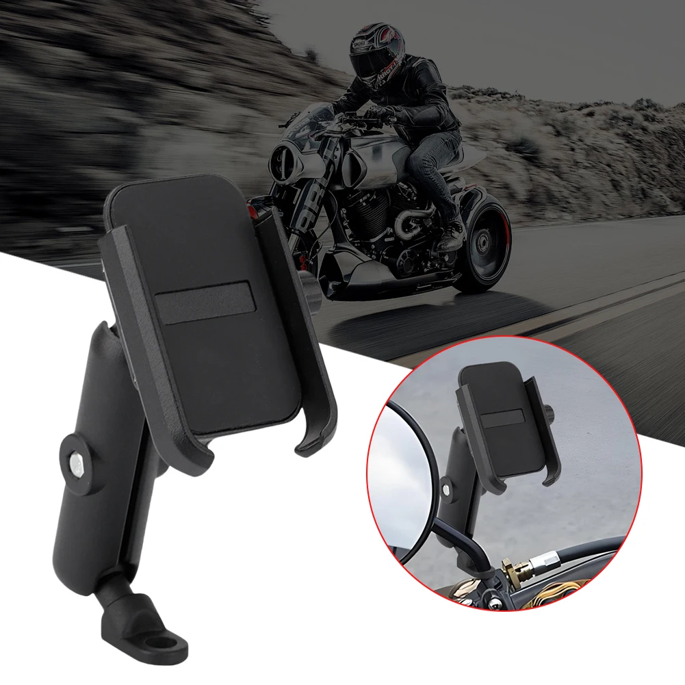 Aluminum Motorcycle Phone Holder Mount for Rearview Mirror