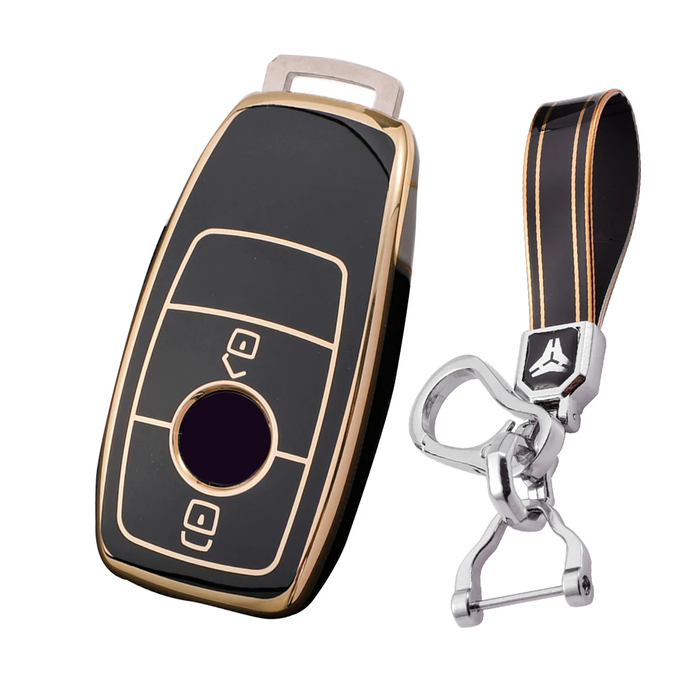 

Car Key Cover Shell Bag Protector Case Holder Skin Jacket For Mercedes Benz E G S-Class W213 Smart Key 4 Button