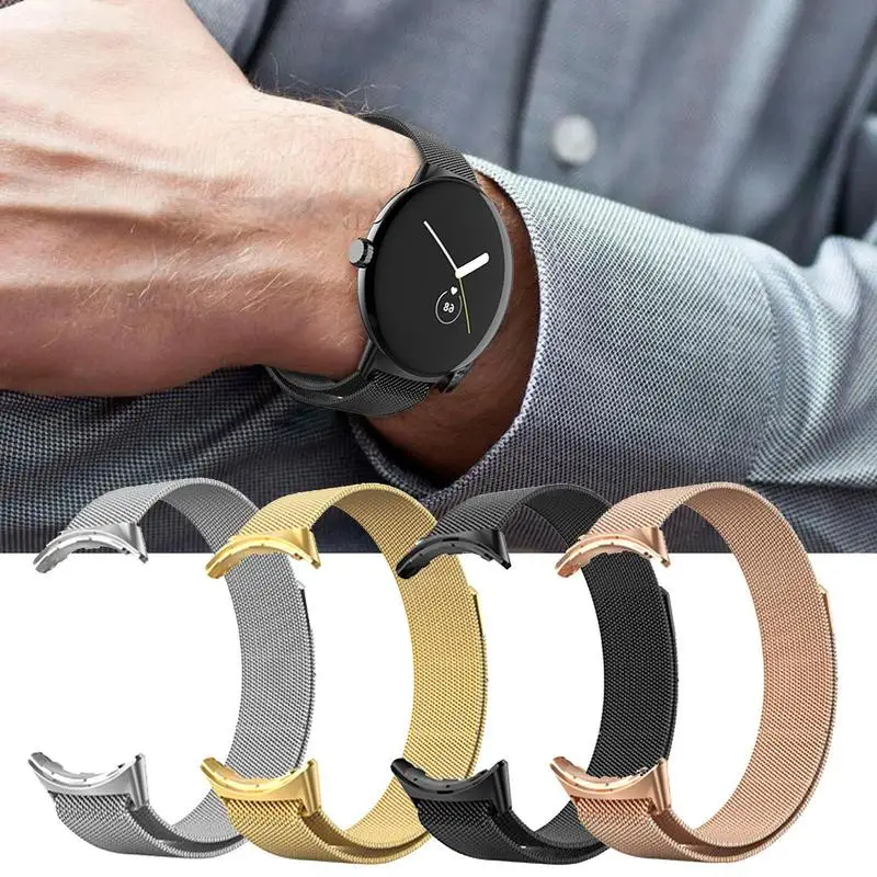 

Ремешок «Миланская петля» для наручных часов Google pixelwatch, металлический сменный Браслет из нержавеющей стали для мужчин и женщин