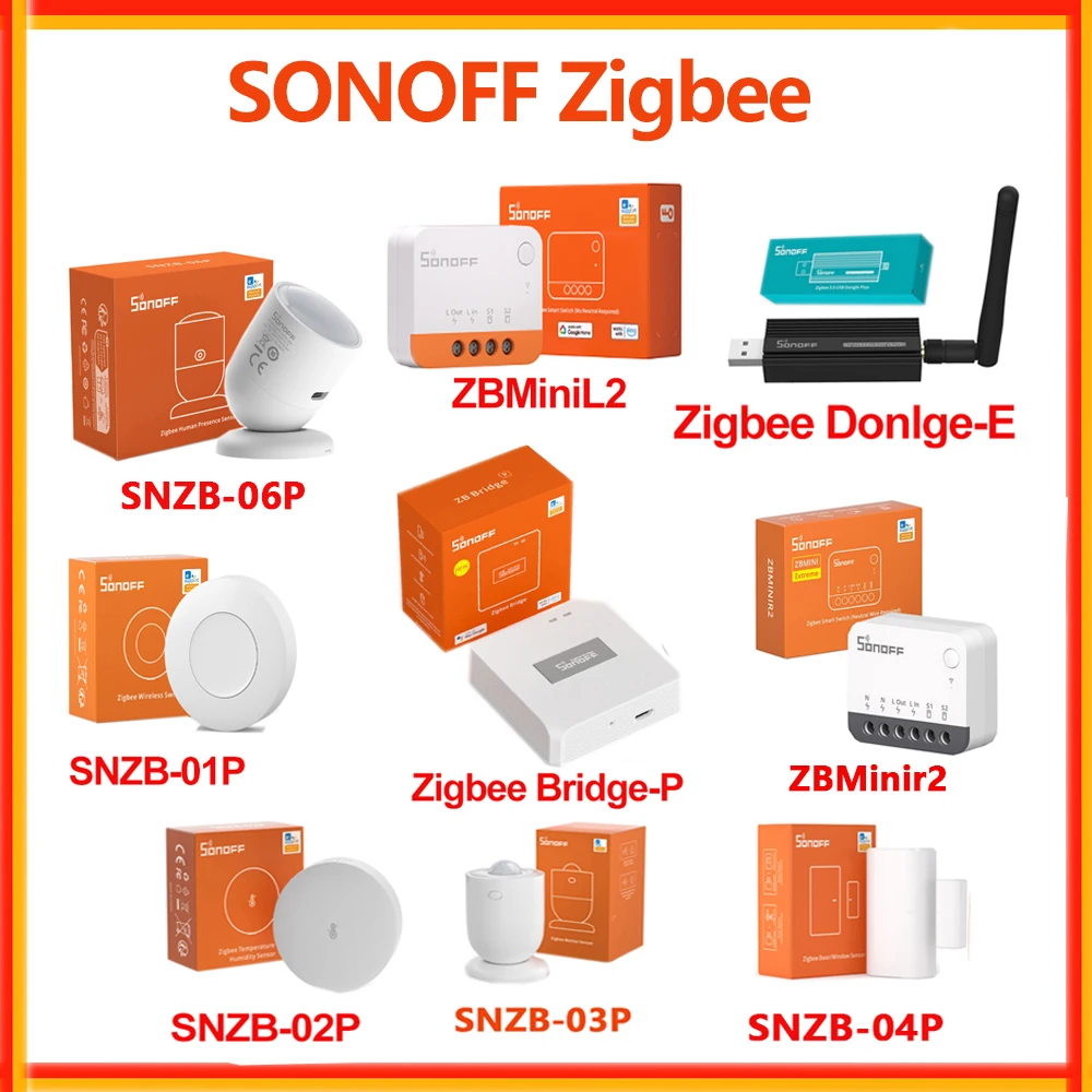 SONOFF Zigbee Bridge PRO ZBBridge 동글-E SNZB01P SNZB02P SNZB03P SNZB04P SNZB06P 센서 ZBmini L2 ZBMinir2 Zigbee 스마트 스위치