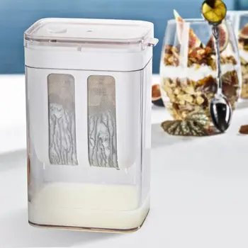 Filtro per yogurt da 1800 ml Colino per yogurt greco Colino per alimenti Contenitore per la conservazione Separazione del siero di latte Utensili per formaggio Forniture da cucina 1