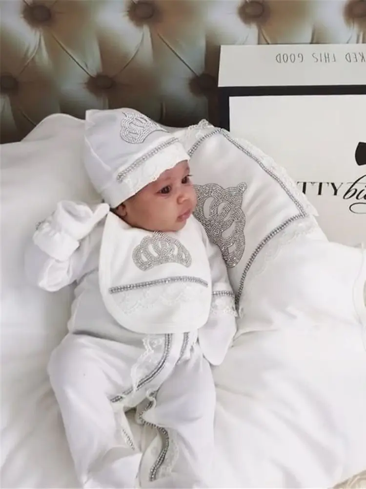 10 Pcs Newborn Essentials Organic Cotton Unisex Layette Gift Set