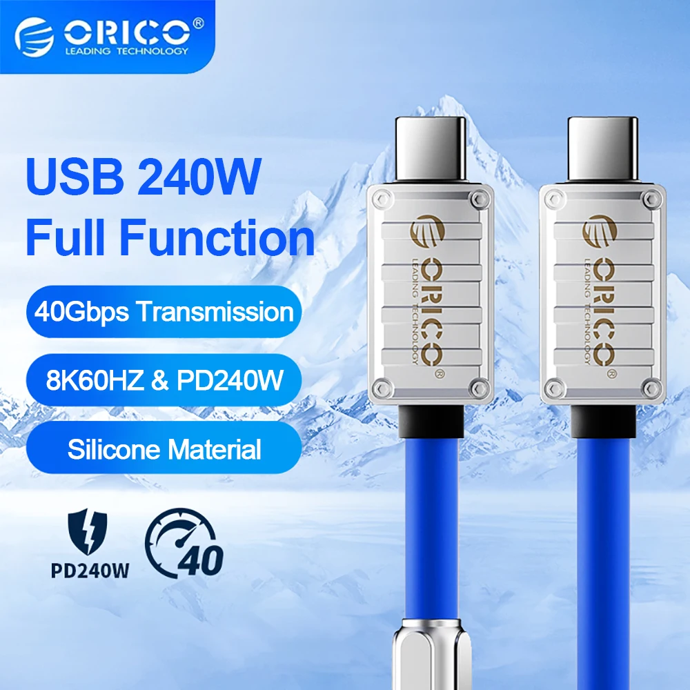 

USB-кабель ORICO USB Type-C, 240 Вт, с поддержкой быстрой зарядки