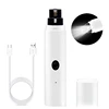 Electric Dog Nail Clippers Quiet Emery Nail Grinder Rechargeable USB Charging Pet Paws Grooming Trimmer Tools Dog Supplies 2