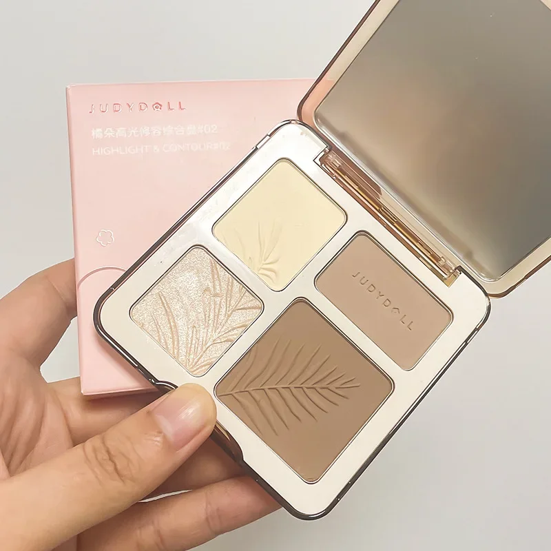 Judydoll Highlight Facial Contouring Palette Matte Brighten Three-dimensional Shadow Lasting Glow Shimmer Powder Cosmetics 2