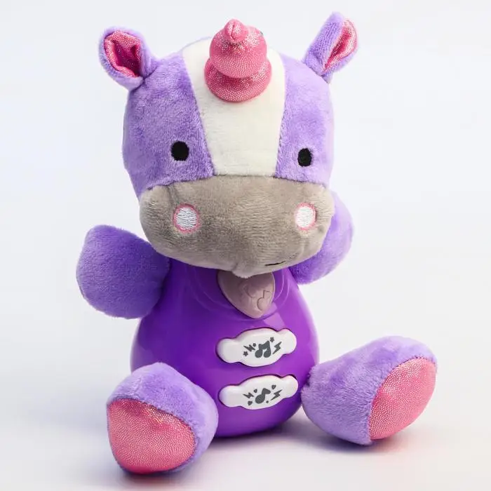 Toy developing musical "Hippo Unicorn", 20 cmToy Musical Instrument