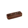Imitation Rattan Storage Basket Faux Wicker Tray Plastic Picnic Basket Bread Food Plate Fruit Box Desk Decoration 5