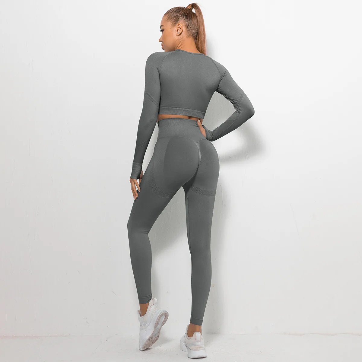 2pcs Yoga Set Sportswear Women Suit For Fitness Seamless Sports Suit Workout  Clothes Tracksuit Sports Outfit Gym Clothing Wear