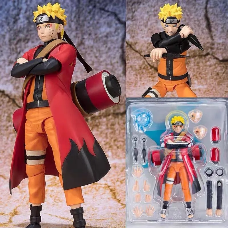 

Фигурка S.H. Фигуарта Наруто Учиха Итачи Саске Shf Akatsuki Shippuden, экшн-фигурка, модель, игрушки, подвижное настольное украшение