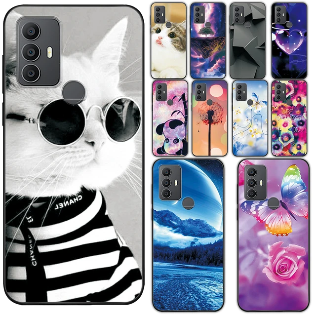 Phone Cover For TCL 30 SE Case 305 306 Silicone Lovely Black Bumper Soft  TPU Coque