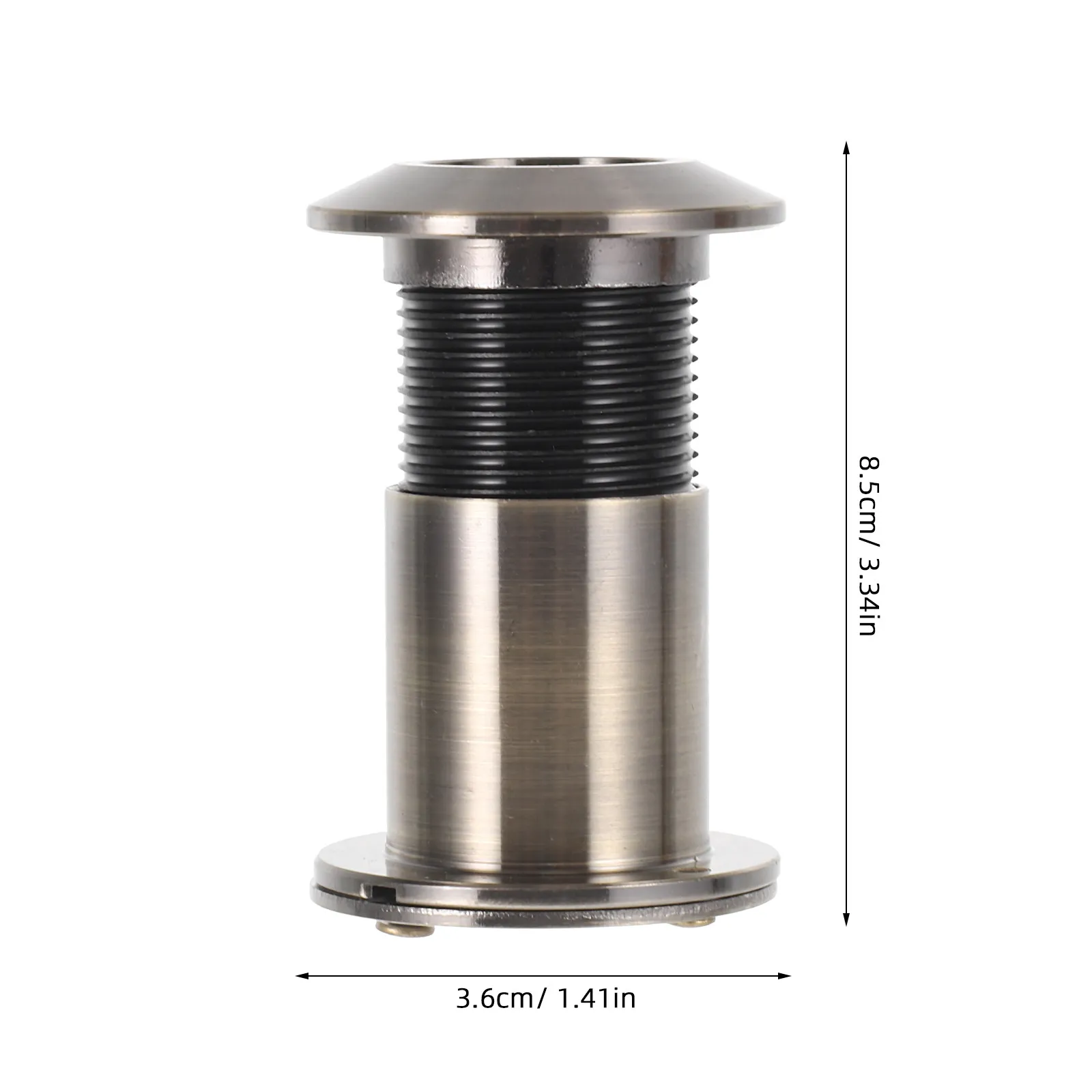 26Mm 고정밀 아연 합금 틈구멍 도어 뷰어 커버 조정 가능한 광각 HD 렌즈 도난 방지 전면 도어 보안 액세서리