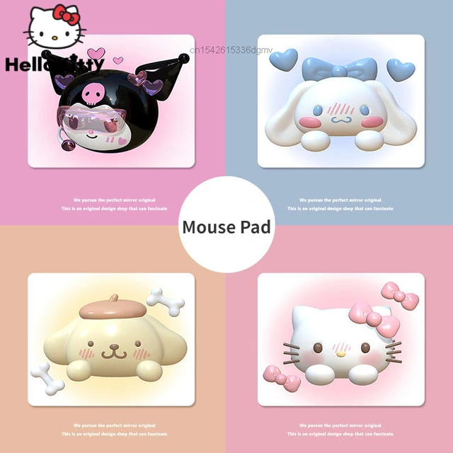 NTSEOT Hello Kitty Tapis de souris mignon pour ordinateur portable pour  femme, accessoire de décoration de bureau kawaii (blanc) : :  Électronique