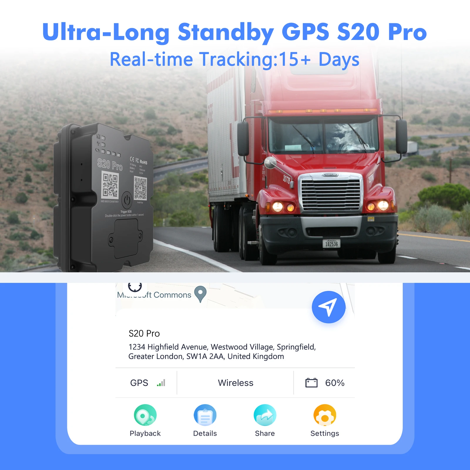 Gps Locator 4G Real-time Location Viewing Long Standby Time Wide Application Range Subscription Required gps tracker