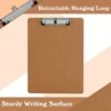1/4pcs A4 Wooden Folder Board Writing Pad Board Clip Painting Board Clip Meeting Record Board Clip Portable Office,School Suppli 6