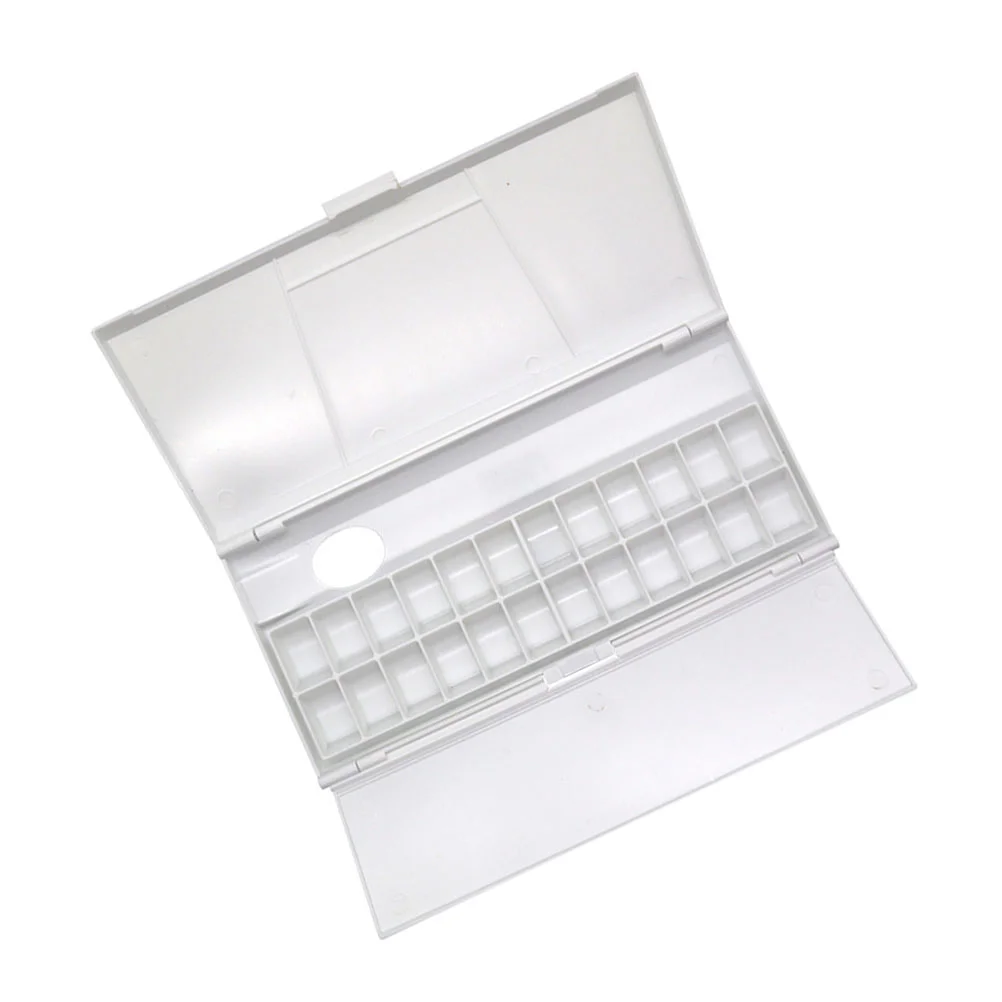 

Painting Color Tray Painting Craft Plate Watercolor Box Plastic Paint Box Empty Watercolor Pans Tray Of Watercolors