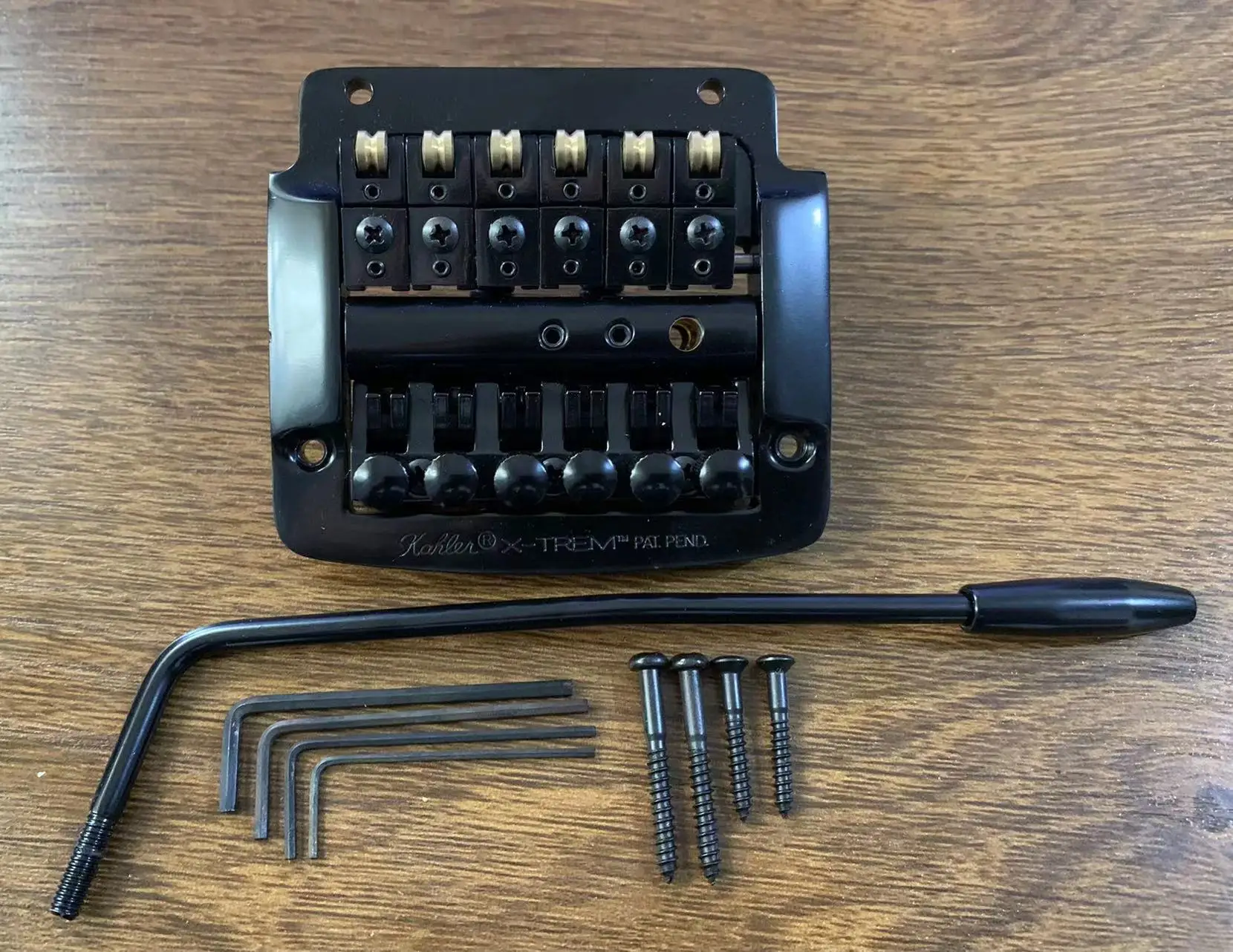 Original Kahler 4300 Tremolo Black / Chrome Color For 6 Strings