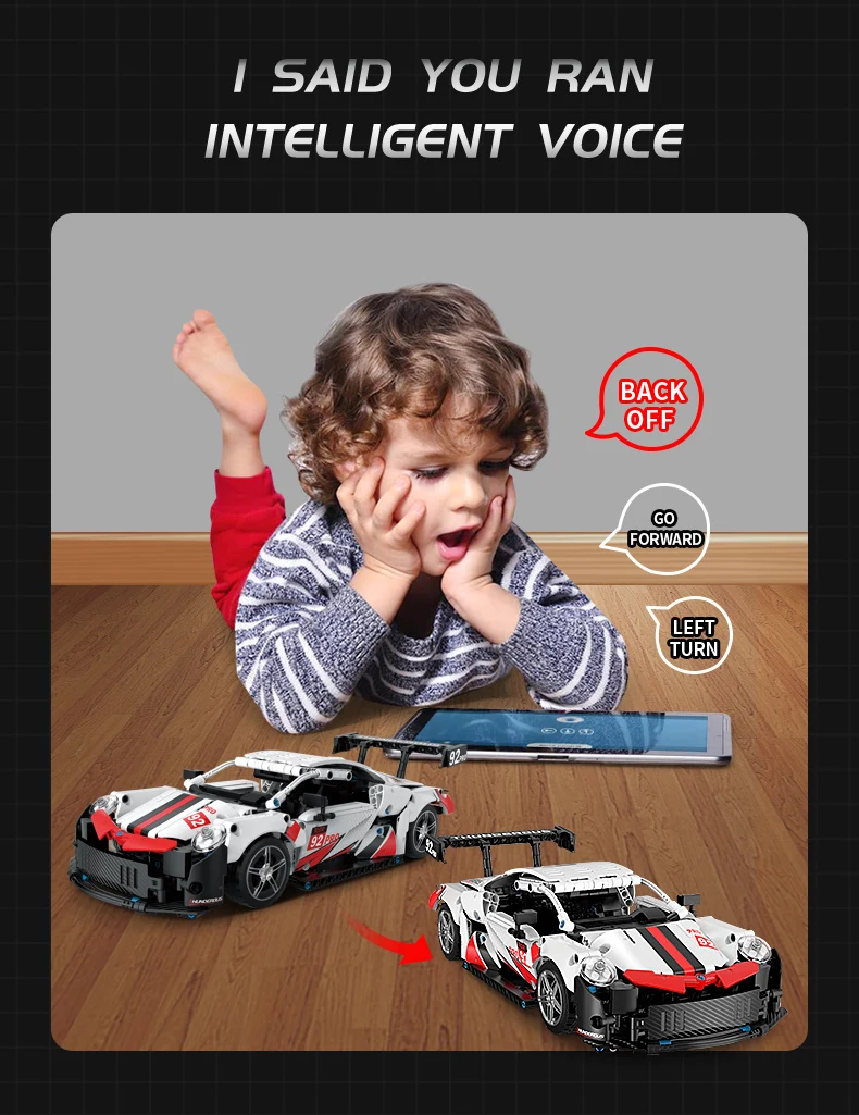 Technical Car App Remote Control K96122 Moter Power Building Blocks Bricks Super Racing Car Sets Toys For Boys Kids Gift Moc Set