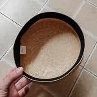 French Beret Hat Women Straw Cap Summer Woven Sun Hat Church Derby Party Hostesses Pillbox Hat Millinery Fascinator Base - Image 5