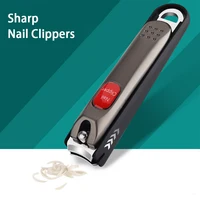 Nail Clippers Anti Splash Fingernail Cutter Stainless Steel Manicure Tools Sharp Nail Scissors Detachable Design Nail Trimmer 2