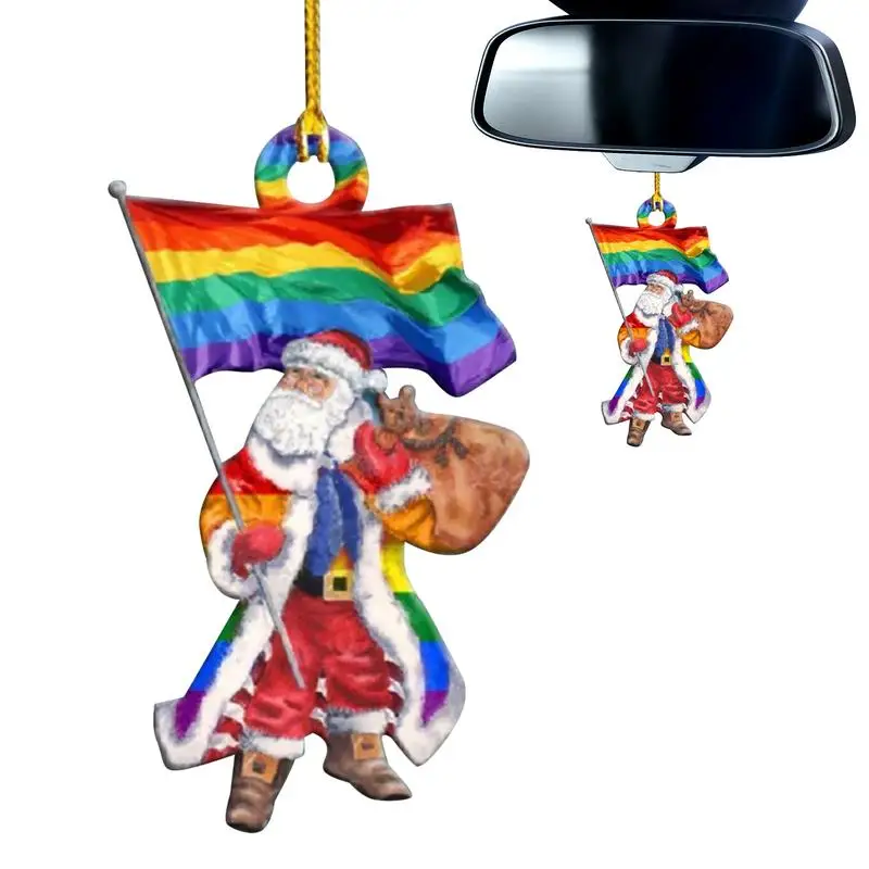 

Christmas Wooden Ornaments DIY Wall Window Hanging Santa Snowman Pendant Rustic Christmas Tree Hanging Ornaments For Home