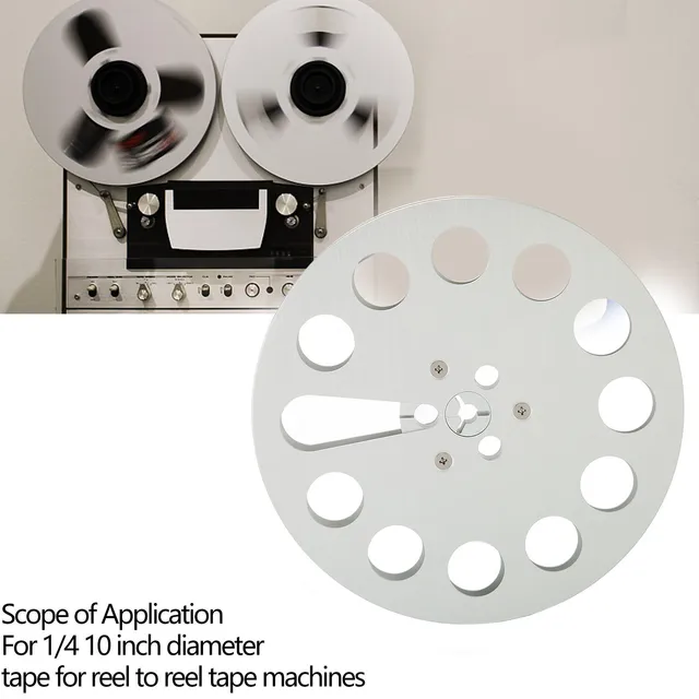 1/4 7 Inch Empty Tape Reel 11 Holes Universal Open Reel Sound Tape