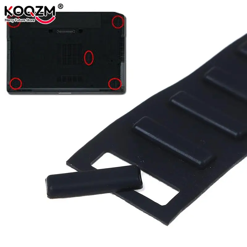 ZAHARA pies de Goma Patas de Goma para DELL Latitude 7410 Negro Rubber Feet