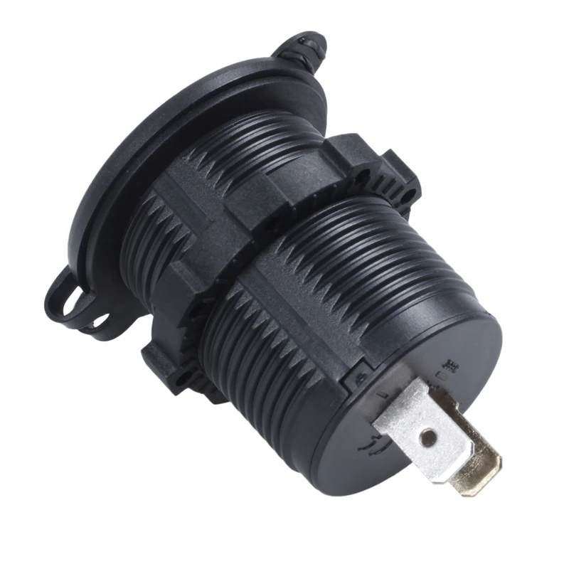 12V-24V Car Vehicle Waterproof 5V 2.1A + 2.1A Dual USB Power Sockets Outlet
