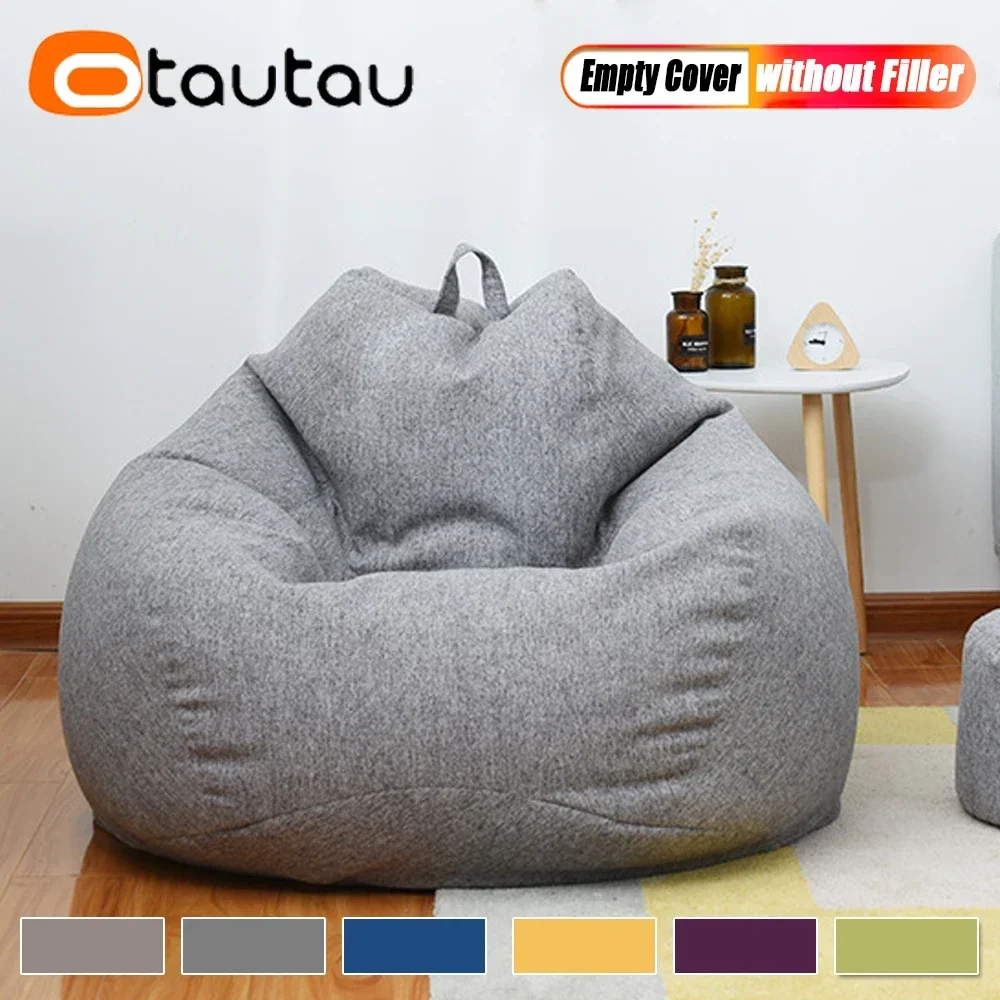 Bean bag chair cover Cotton Linen Without Filler DD002