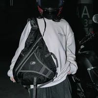 Hip Hop Techwear Motorcycle Sport Single Shoulder Crossbody Bag Men Women Casual Sling Bag Multifunction Waterproof School Bags 1