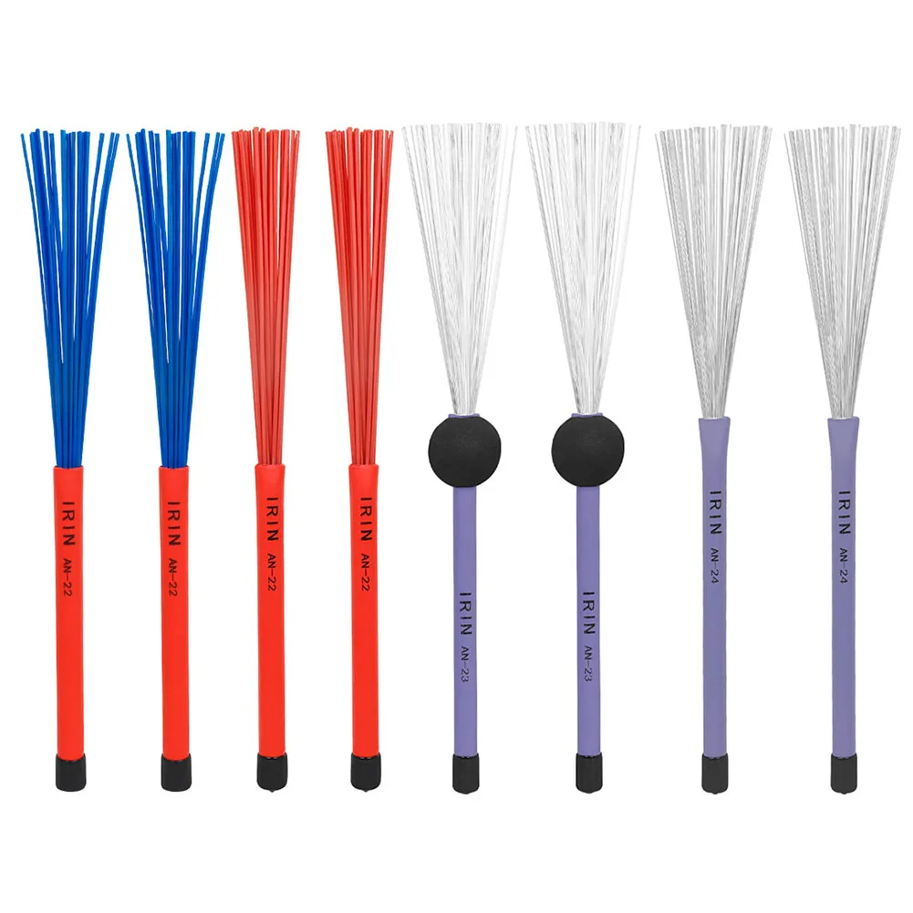

2pcs Drum Brushes High-Quality Retractable Wire Drum Brushes For Jazz Cajon Drums Multicolor Musical Instrument Percussion Parts