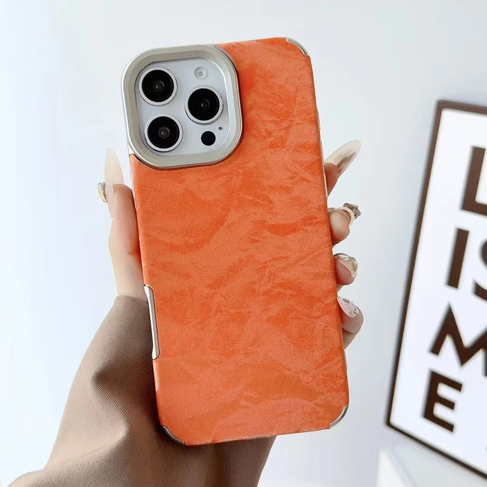 Luxury Snow Mountain Pattern Silicone Leather Phone Case - Shockproof Bumper Cover