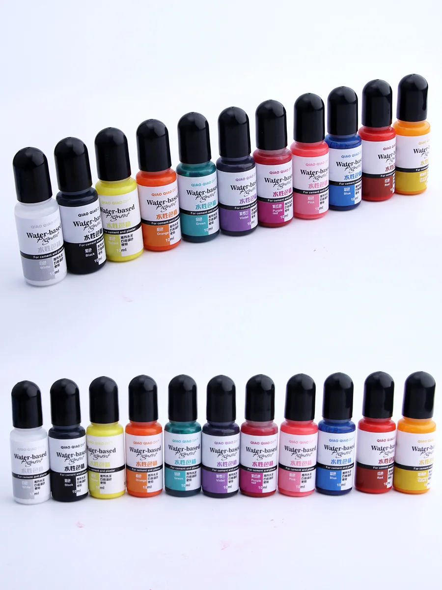 10ml Gypsum Coloring Pigment Cement Gypsum Powder Dye Color Concentrate Concrete Cement Plaster Mold Making Handmade Crafts gypsum powder pigment gypsum plaster pigment