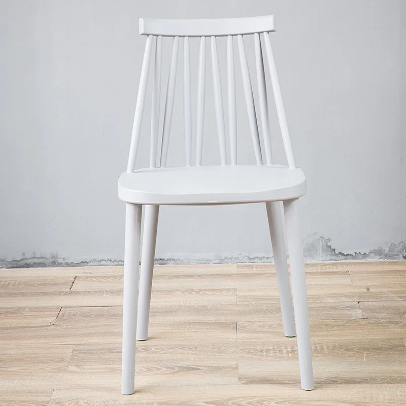Nordic chair modern minimalist lazy plastic back stool leisure table and chair dining coffee milk tea