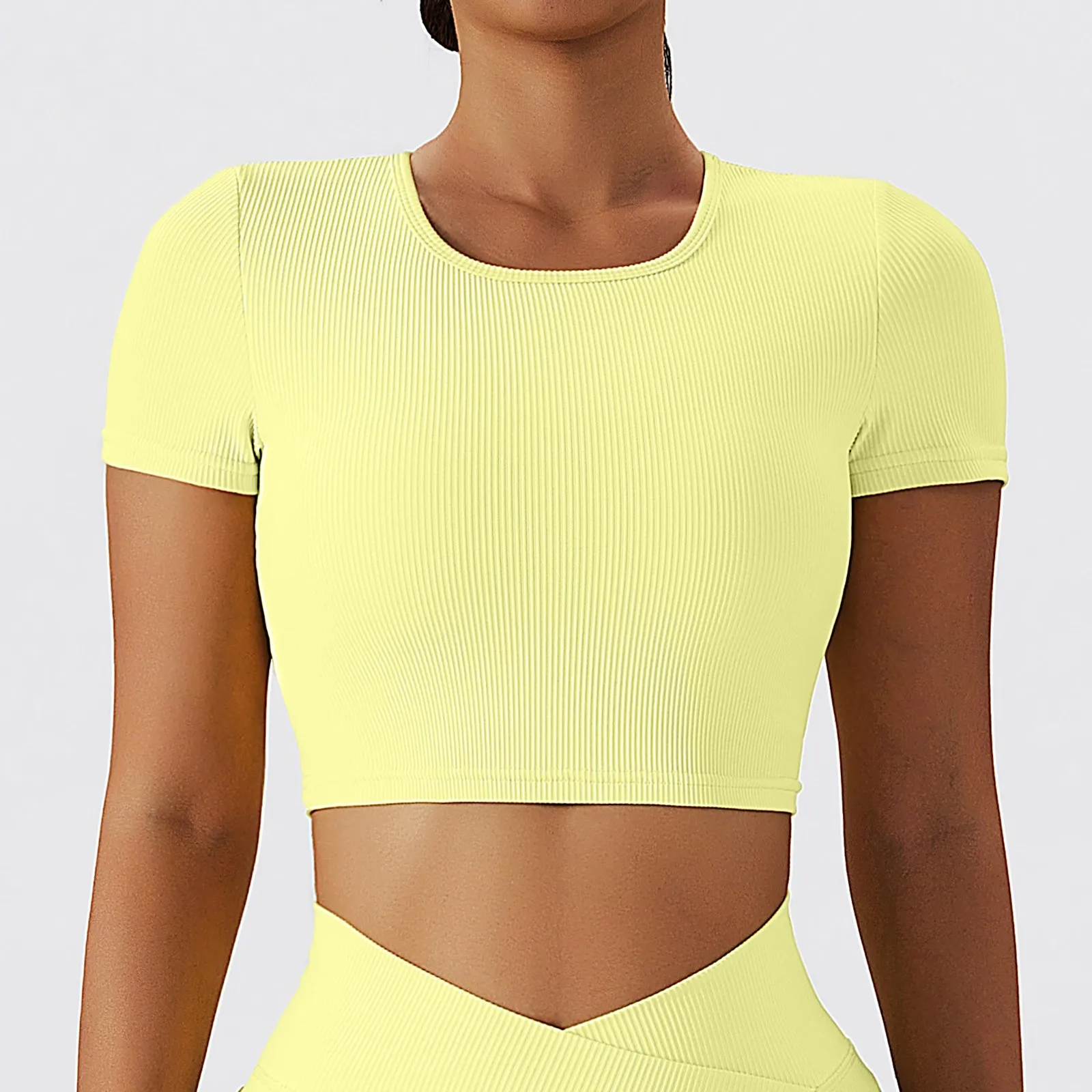 

Women Running T Shirt Women's Running Short Sleeved Hollowed Out Back Yoga Suit Sports T Shirts Women Pack of Womens T Shirts