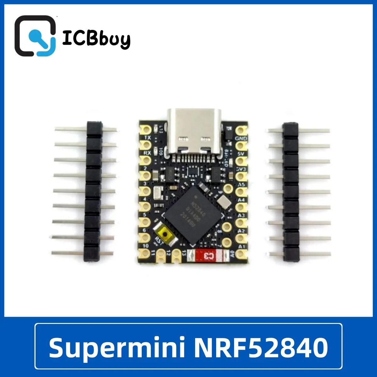 

Supermini NRF52840 Development Board Core Board Bluetooth Ble5.2 Low Power Consumption